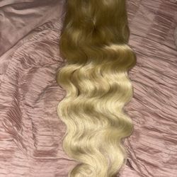 Human Hair Blonde Wig 