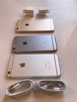 Factory unlocked apple iphone 6, store warranty 128 gb $130 each