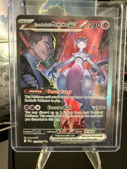Pokemon Team Rockets Mewtwo ex SIR TOP CHASE!! 231/182