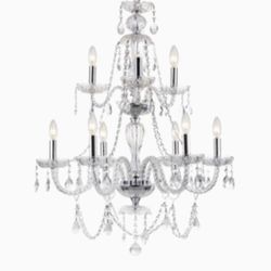Lamps Plus Crystal Chandelier 9 lights - 31” Tall