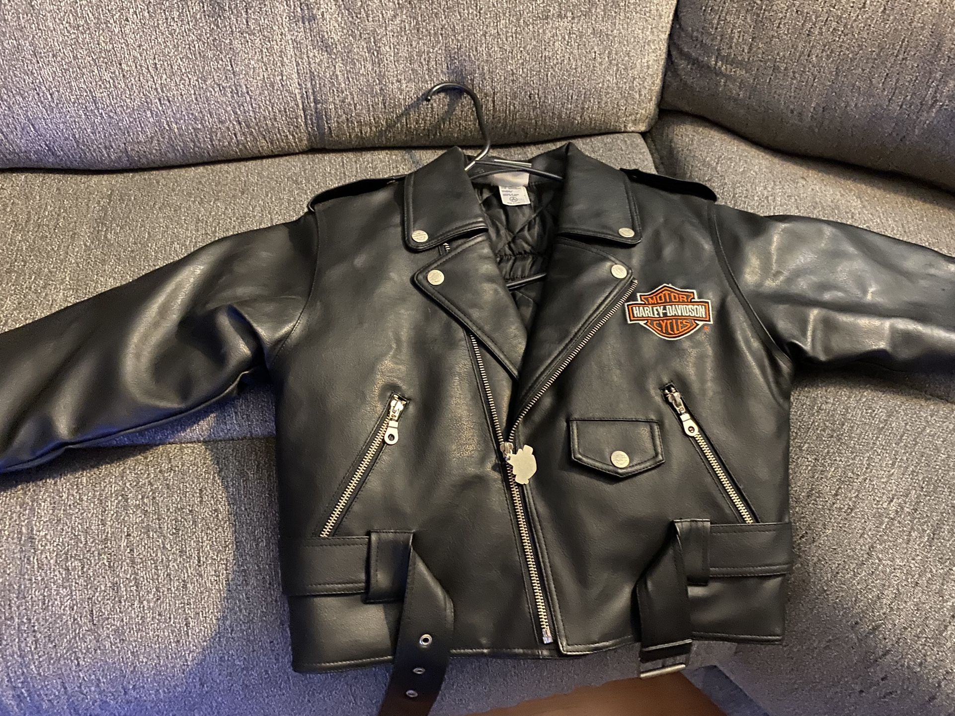 Harley Davidson Kid Leather Jacket - Small 8-10