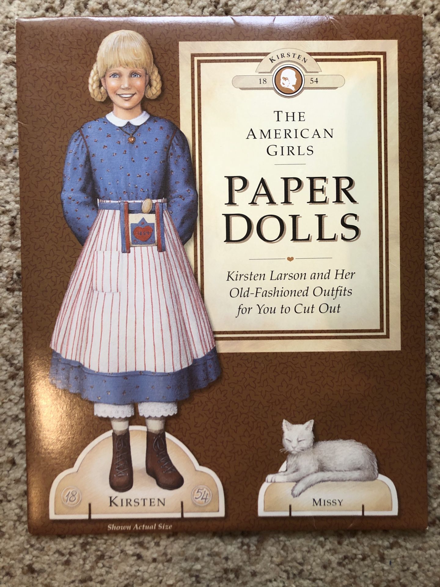 Kirsten American Girl Paper Dolls set