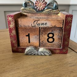 Sticks Style Perpetual Wood Calendar