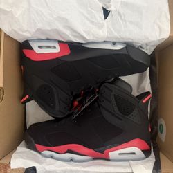 Jordan 6 Retro Infrared Salesman Size 9 DS