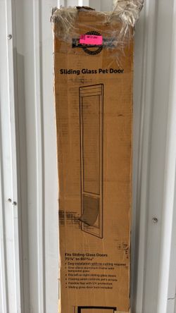 sliding glass pet door