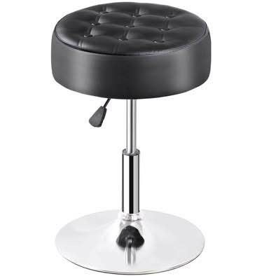 New Adjustable Height Swivel Salon/ Makeup Vanity Stool, Black