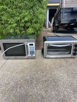 Microwave and toaster