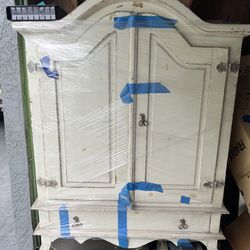 Wood Armoire French Doors 