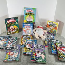 Captain Underpants Books And Plush 