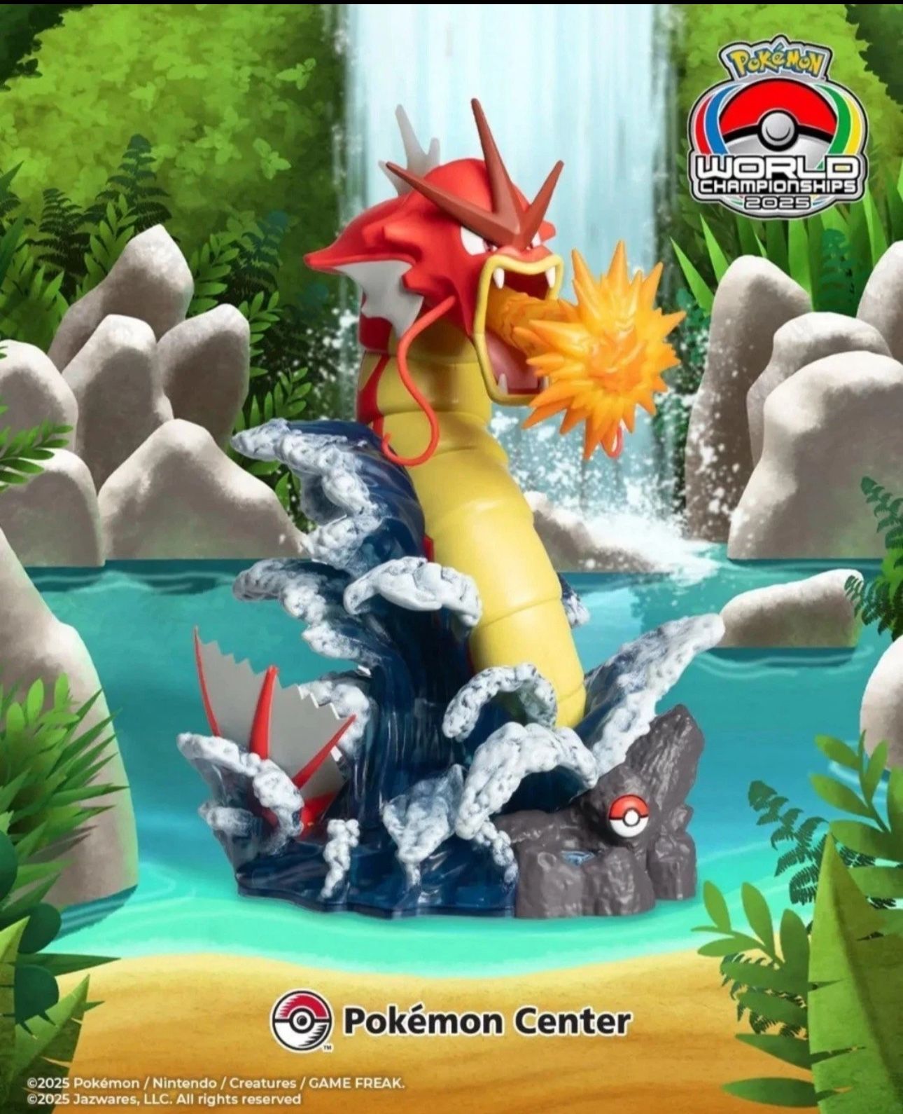Pokemon World Championships 2025 Shiny Gyarados Deluxe Figure and