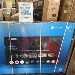 60”PHILLIPS UHD 4K SMART TV 