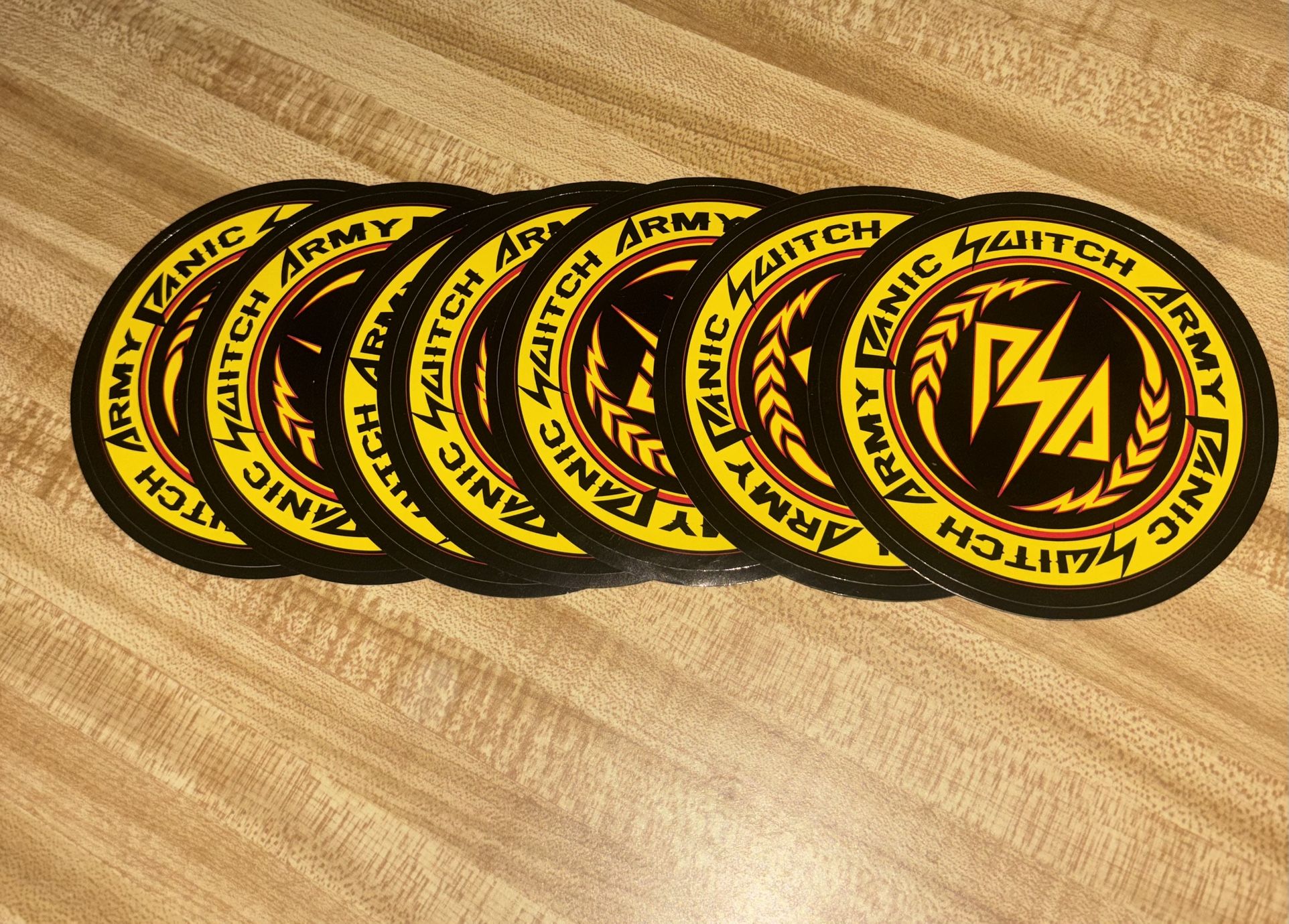 Panic Switch Army Sticker ($3 each)