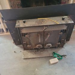 old wood stove instert