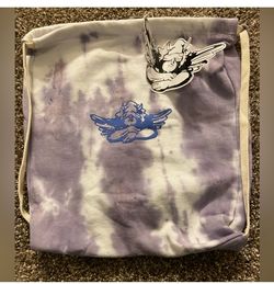 Boys Lie Purple Slushy Tie Dye Cotton Drawstring Bag-Unreleased NWT