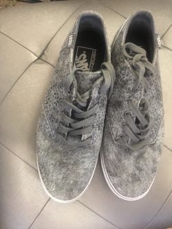 Grey woman’s vans ladies shoes 7