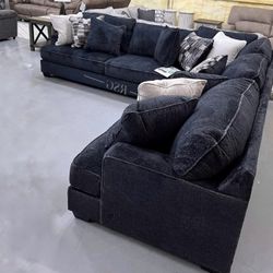 Take Home Pay Later Only $39 Down Payment 🌟 Lavernett L Shaped Modular Sectional Couch Set 