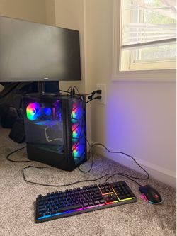 Gaming pc for sale 🚨 come with monitor keyboard and mouse, rx 580