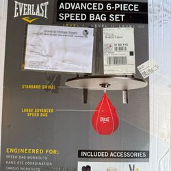2 Everlast Speed Bags + Box Of Additonal Equipment