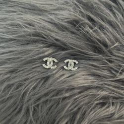 CC diamond Stud Earrings 