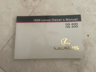 Lexus gs300 gs400 owners manual
