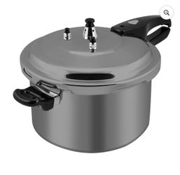 Barton 7.4 Quart Pressure Cooker Fast Cooker Pot Pressure Regulator Hard-Anodized Titanium Matte