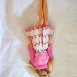 Vintage Blonde PJ Doll In Vintage Happy Go Pink Dress