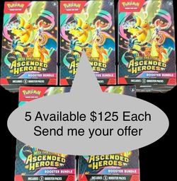 Pokemon Mega Evolution Ascended Heroes Booster Bundle Factory Sealed  // 5 Available /// Send me your offer ///