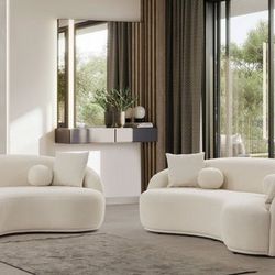 🚚Ask 👉Sectional, Sofa, Couch, Loveseat, Living Room Set, Ottoman, Recliner, Chair, Sleeper. 

✔️In Stock 👉Bonita Ivory Boucle Living Room Set