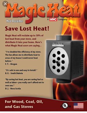 Magic Heat Reclaimer 6 Stovepipe For Your Wood Stove Fireplace
