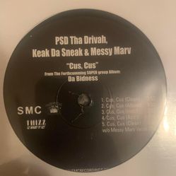 Messy Marv, Keak Da Sneak, Psd - Cus Cus 12” Vinyl Record 