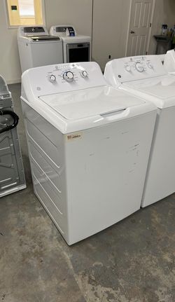 GE Top Load Washer – White, Made in USA, Dial Controls