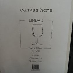 Canvas Home Lindau Like New 6 piece stemware 
