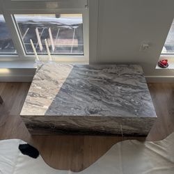 Marble Look Coffee Table 