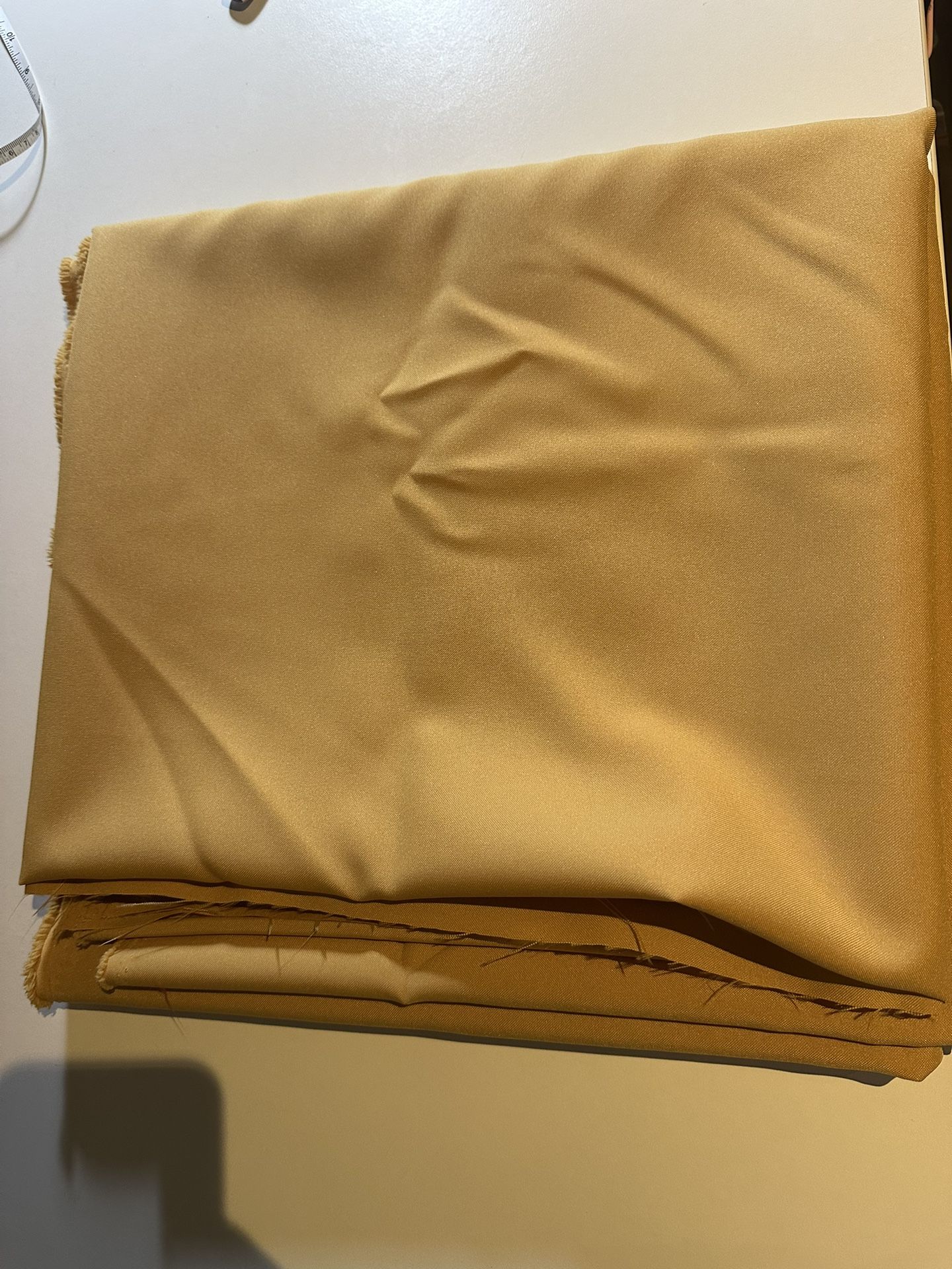 Mustard Yellow Poly Woven Fabric – 3 Yards