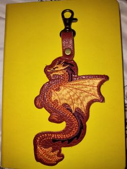 Limited edition Portland weather dragon keychain