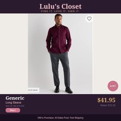 Men’s Large Dress Shirt
