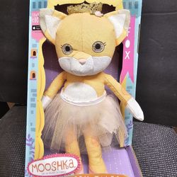 NIB Mooshka Fairy Tales Ballerina Pets Fox * NEW RARE Fabric Doll