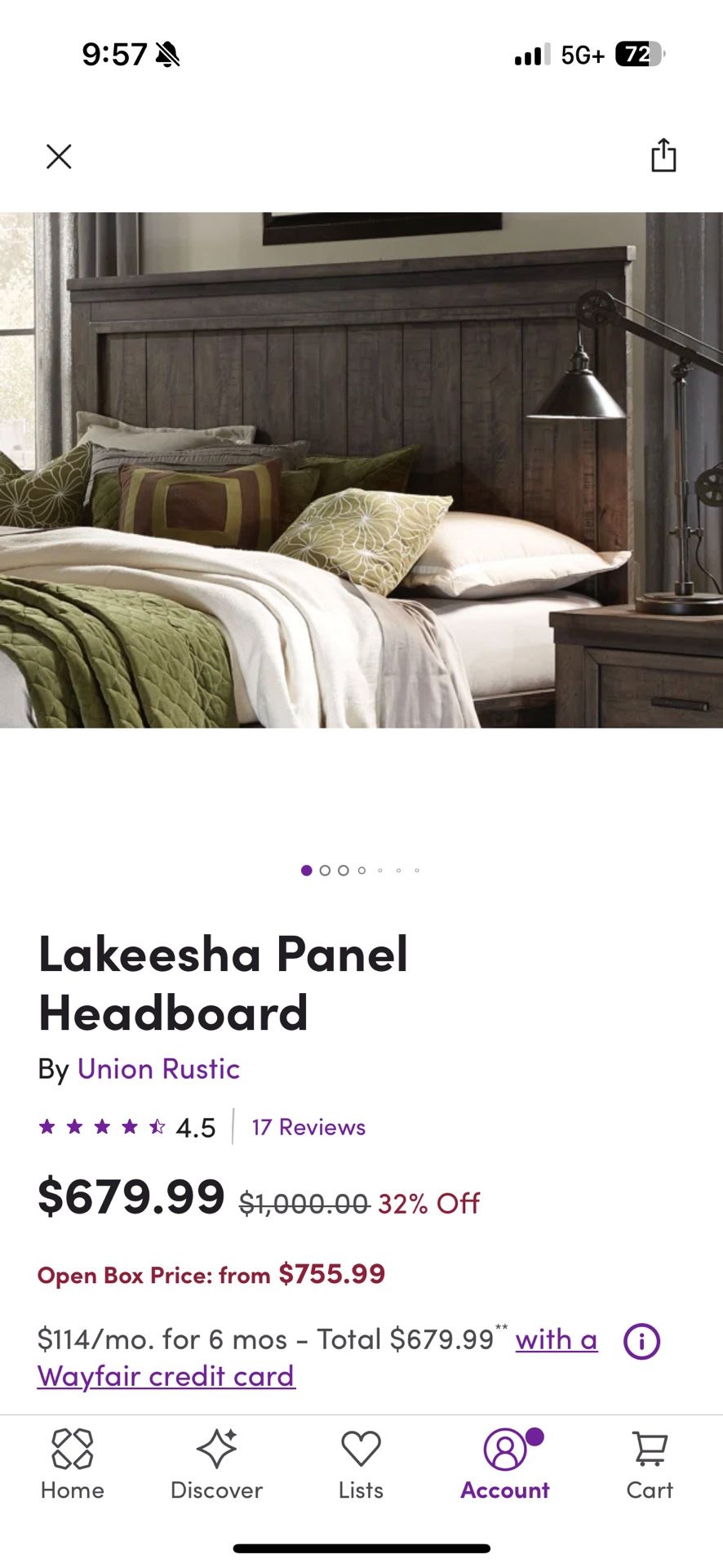 Lakeesha Queen headboard