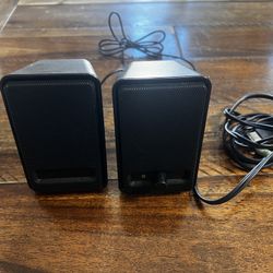 Amazon Basics Computer Speakers for Desktop or Laptop PC (USB-Powered, Black)