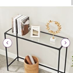 Glass Console Table 