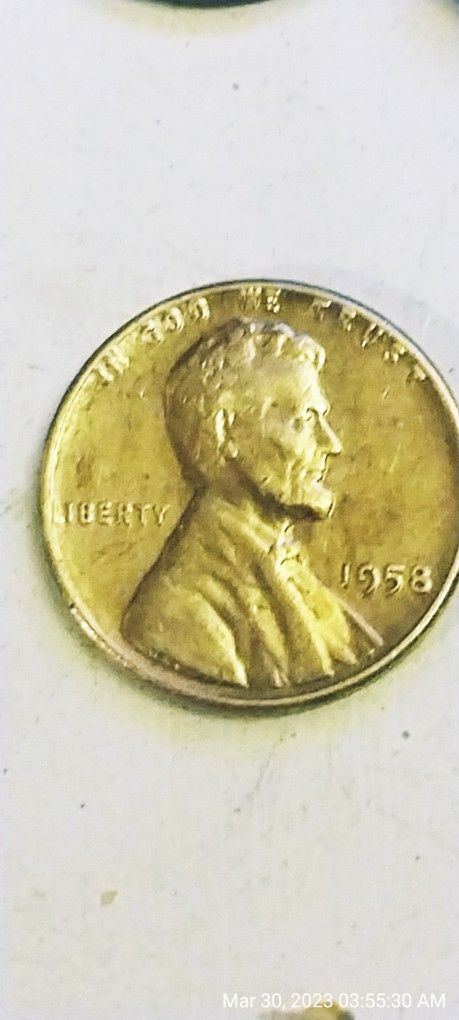 1958 DD LINCOLN WHEAT PENNY RARE