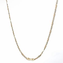 Men’s Woman’s 10k Tri Toned Rose White Yellow Gold 22” Inch 3.70mm Gucci Chain Necklace GP3102347
