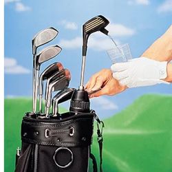 Golf bag  driver drink dispenser flask