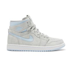 Wmns Air Jordan 1 High Zoom Comfort ‘Cool Grey Light Blue’ Preowned 