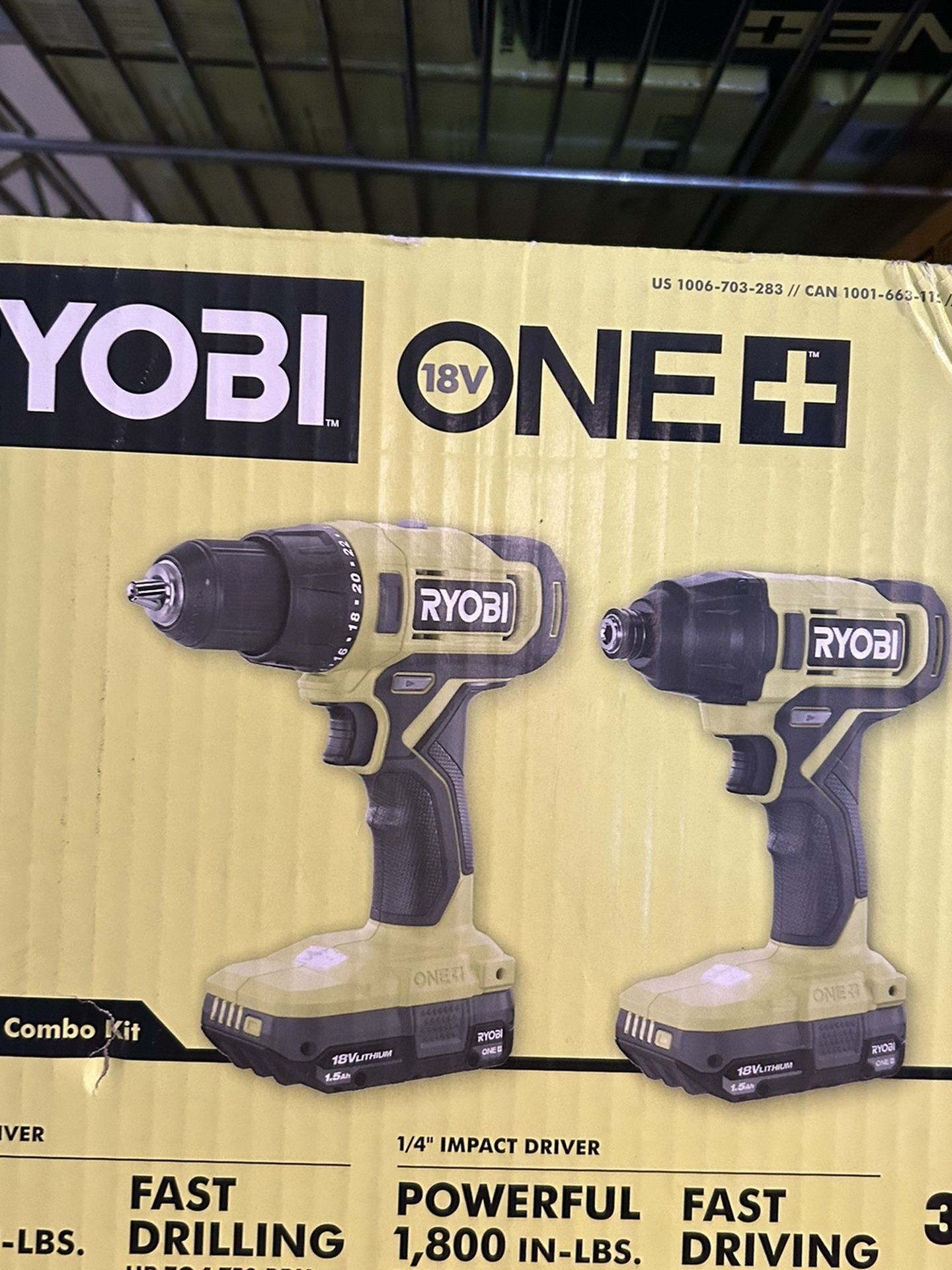 18V Cordless 2-Tool Combo Kit with Drill/Driver, Impact Driver, (2) 1.5 Ah Batteries, and Charger