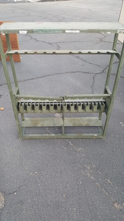 Military surplus weapons rack