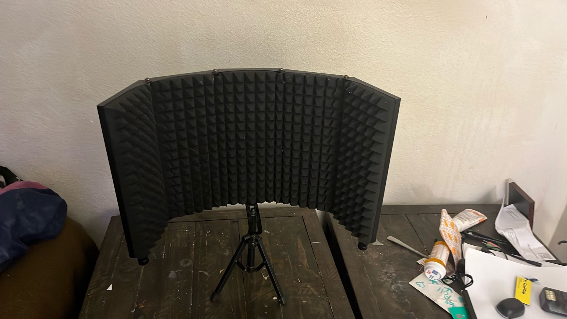 Iouyk Studio Recording Microphone Isolation Shield with Tripod Stand