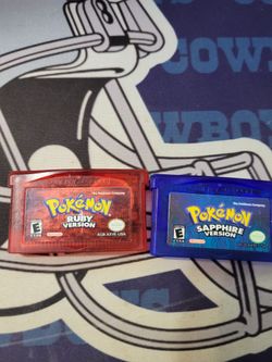 Pokemon Ruby Sapphire GBA Authentic Lot