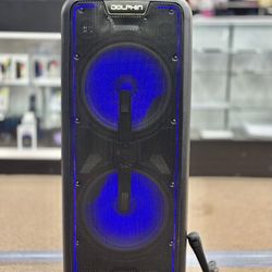 Dual 12” Rechargeable  Bluetooth Speaker w/wired mic 