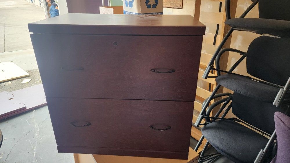 Wood File Cabinet